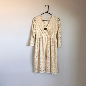 Pink blush maternity dress